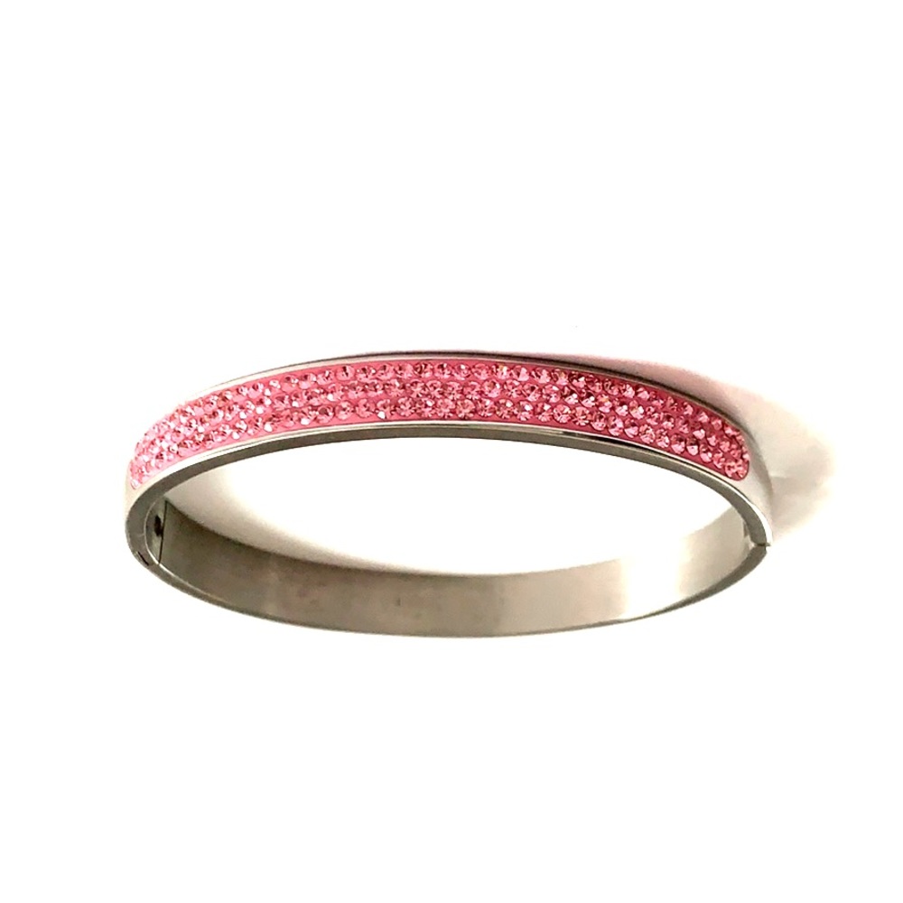 Pink jeweled bracelet